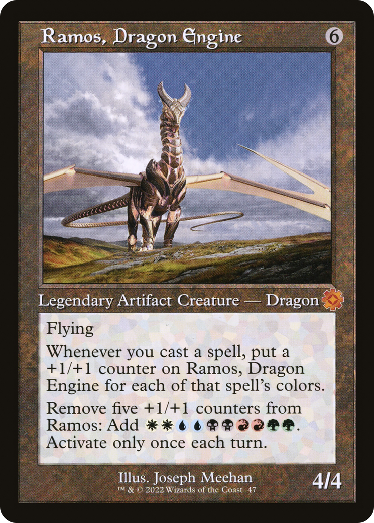 FOIL Ramos, Dragon Engine (BRR-047) - The Brothers' War Retro Artifacts - Magic The Gathering