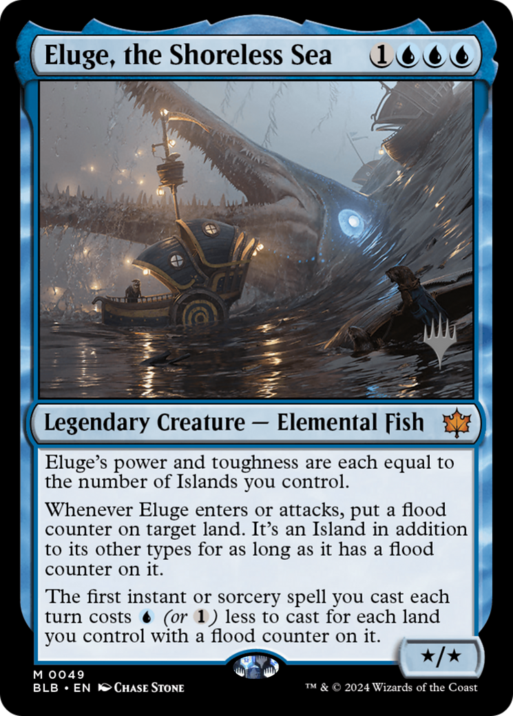 FOIL Eluge, the Shoreless Sea (PPBLB-049) - Bloomburrow Promos - Magic The Gathering