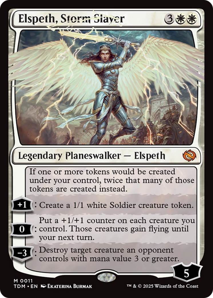 Elspeth, Storm Slayer (TDM-011) - Tarkir: Dragonstorm - Magic The Gathering
