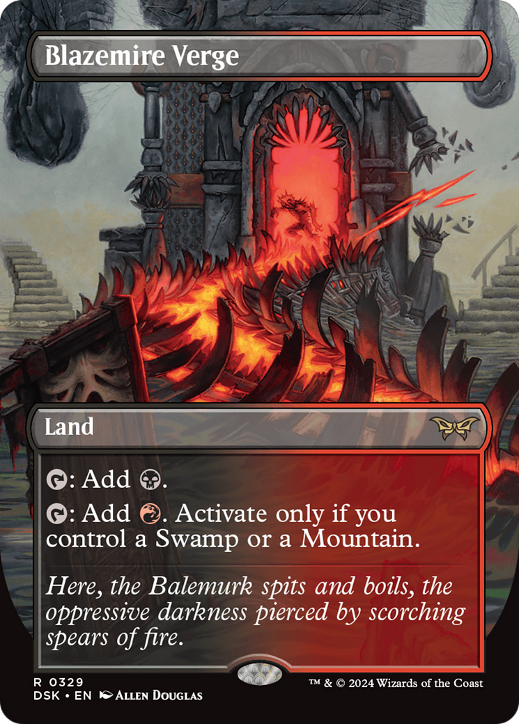 Blazemire Verge (DSK-329) - Duskmourn: House of Horror - Magic The Gathering