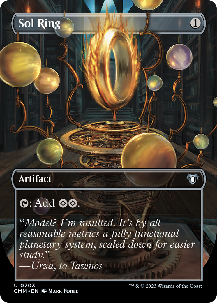 Sol Ring (Borderless) (CMM-703) - Commander Masters - Magic The Gathering