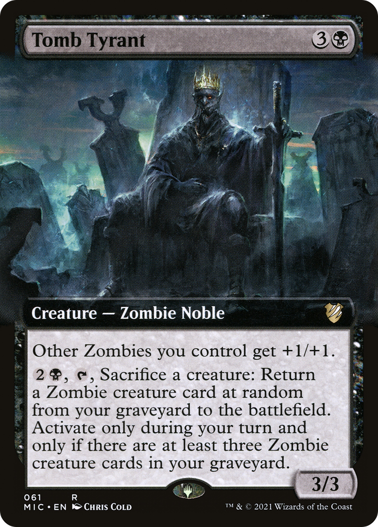 Tomb Tyrant (Extended Art) (MIC-061) - Midnight Hunt Commander - Magic The Gathering