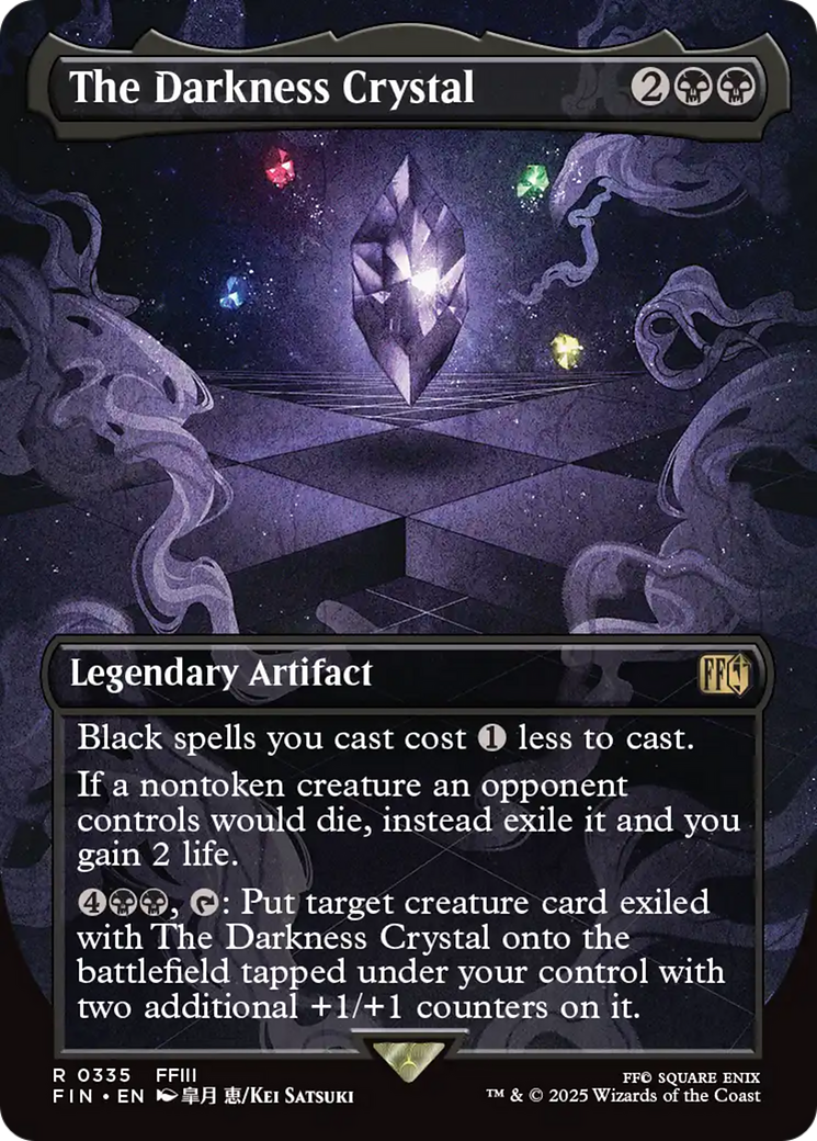 FOIL The Darkness Crystal (FIN-335) - FINAL FANTASY - Magic The Gathering