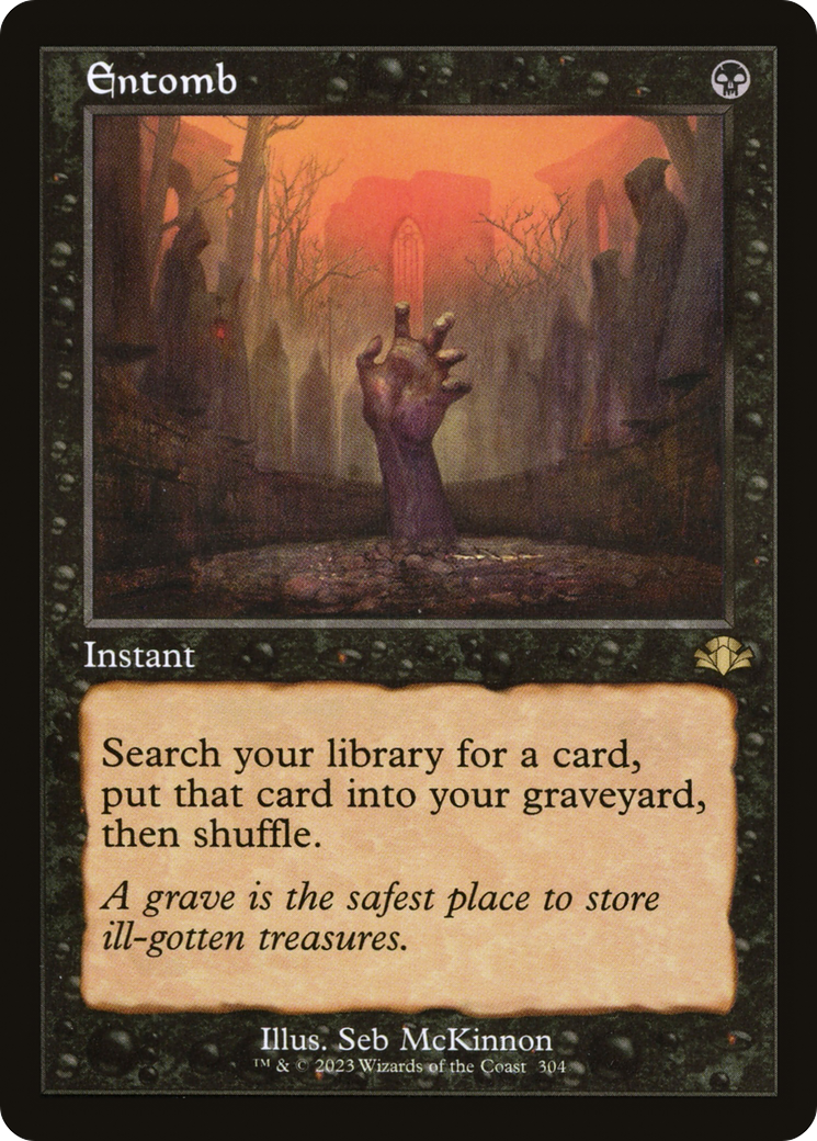 FOIL Entomb (Retro Frame) (DMR-304) - Dominaria Remastered - Magic The Gathering