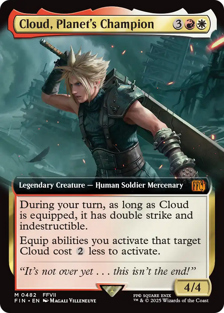 FOIL Cloud, Planet's Champion (FIN-482) - FINAL FANTASY - Magic The Gathering