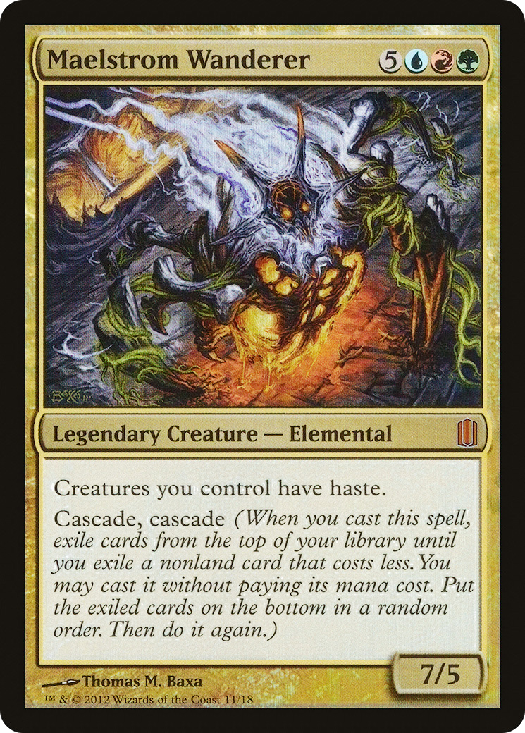 FOIL Maelstrom Wanderer (CM1-011) - Commander's Arsenal - Magic The Gathering