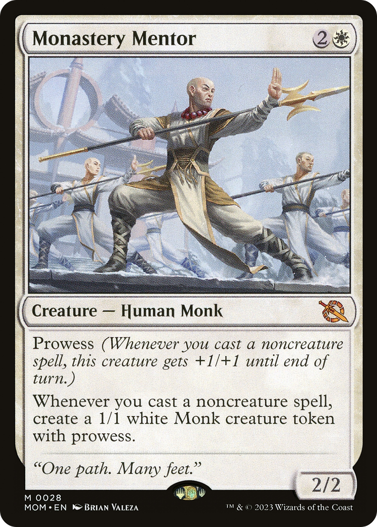 Monastery Mentor (MOM-028) - March of the Machine - Magic The Gathering