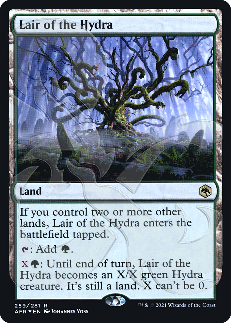 FOIL Lair of the Hydra (AFR&-259A) - Adventures in the Forgotten Realms Promos - Magic The Gathering