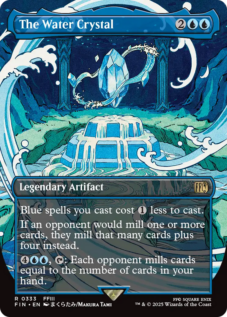 FOIL The Water Crystal (FIN-333) - FINAL FANTASY - Magic The Gathering