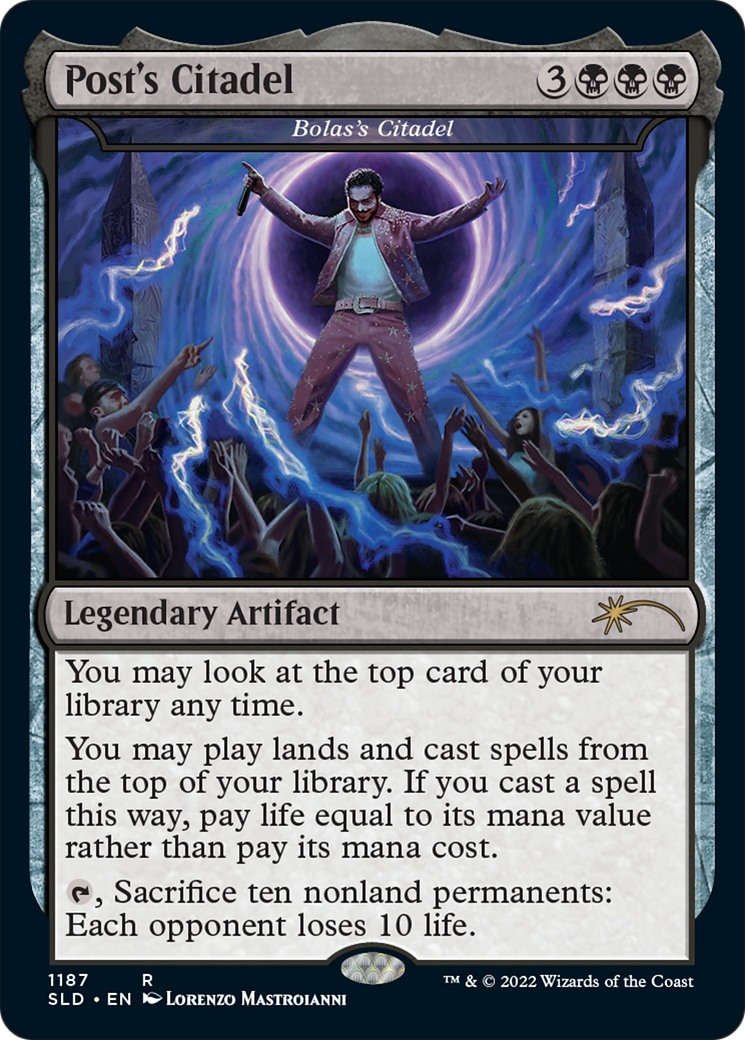 FOIL Post's Citadel - Bolas's Citadel (Post Malone) (SLD-1187) - Secret Lair Drop - Magic The Gathering