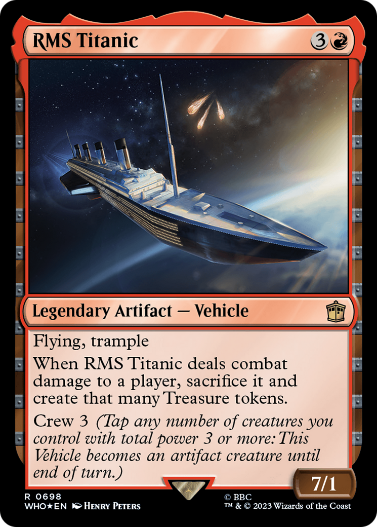 FOIL RMS Titanic (Surge Foil) (WHO-698) - Doctor Who - Magic The Gathering