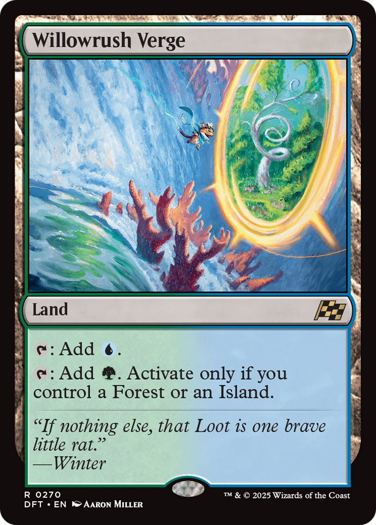 FOIL Willowrush Verge (DFT-270) - Aetherdrift - Magic The Gathering