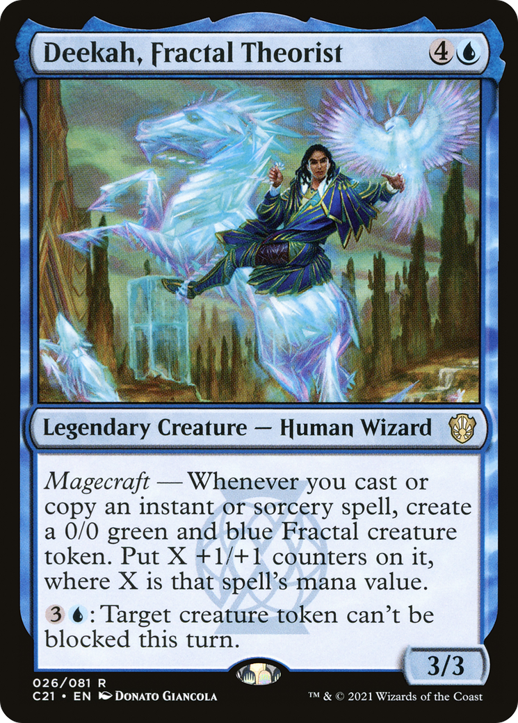 Deekah, Fractal Theorist (C21-026) - Commander 2021 - Magic The Gathering