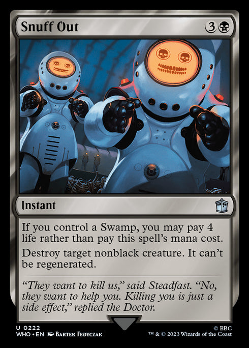 Snuff Out (WHO-222) - Doctor Who - Magic The Gathering
