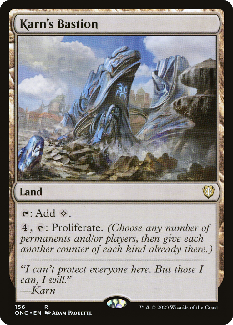 Karn's Bastion (ONC-156) - Phyrexia: All Will Be One Commander - Magic The Gathering