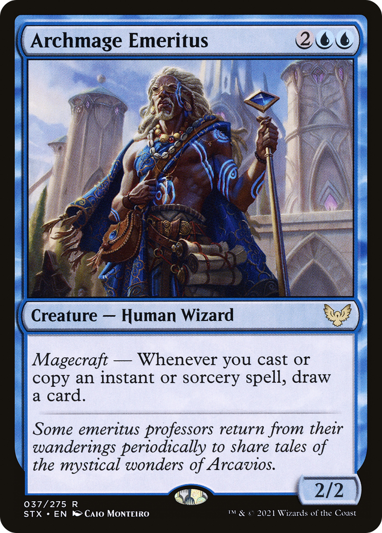 Archmage Emeritus (STX-037) - Strixhaven: School of Mages - Magic The Gathering