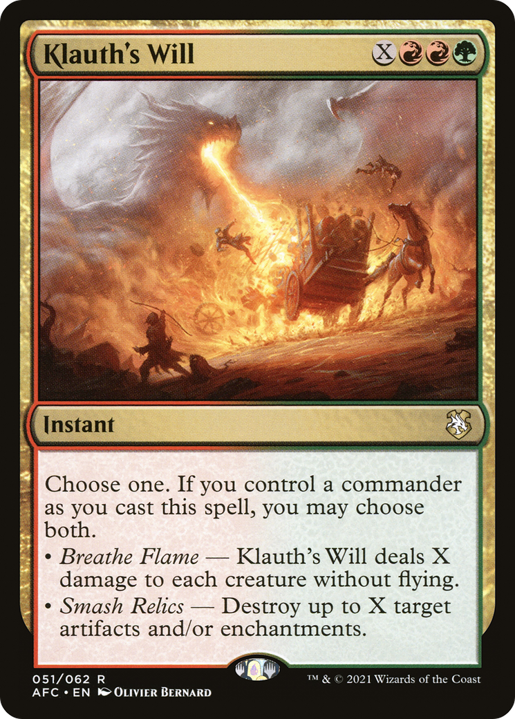 Klauth's Will (AFC-051) - Forgotten Realms Commander - Magic The Gathering