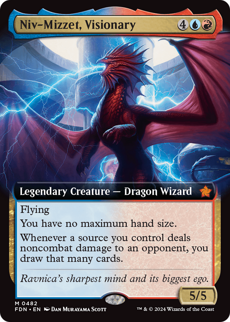 FOIL Niv-Mizzet, Visionary (FDN-482) - Foundations - Magic The Gathering
