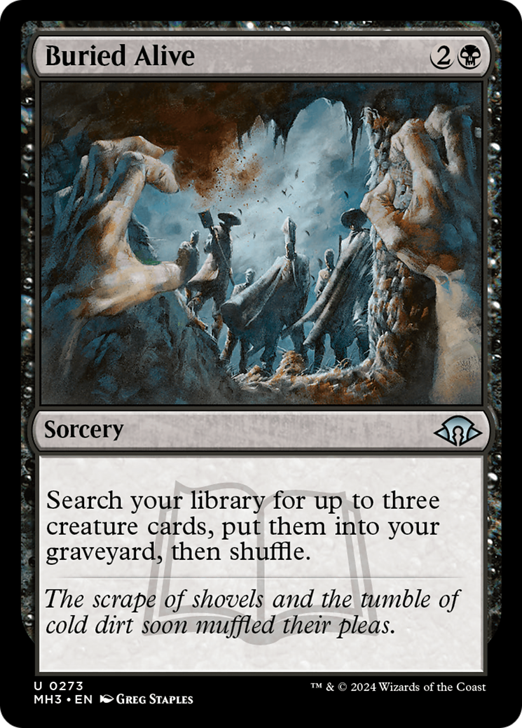 FOIL Buried Alive (MH3-273) - Modern Horizons 3 - Magic The Gathering