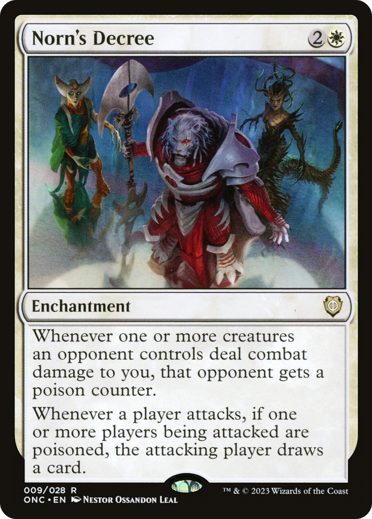 Norn's Decree (ONC-009) - Phyrexia: All Will Be One Commander - Magic The Gathering