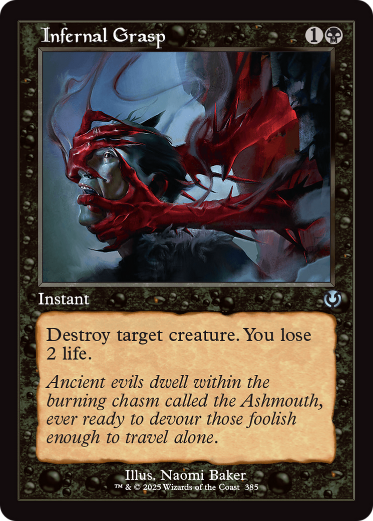 FOIL Infernal Grasp (INR-385) - Innistrad Remastered - Magic The Gathering