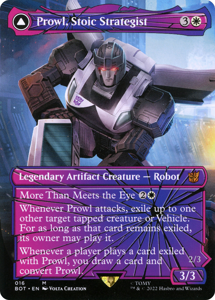Prowl, Stoic Strategist (Shattered Glass) (BOT-016) - Transformers - Magic The Gathering