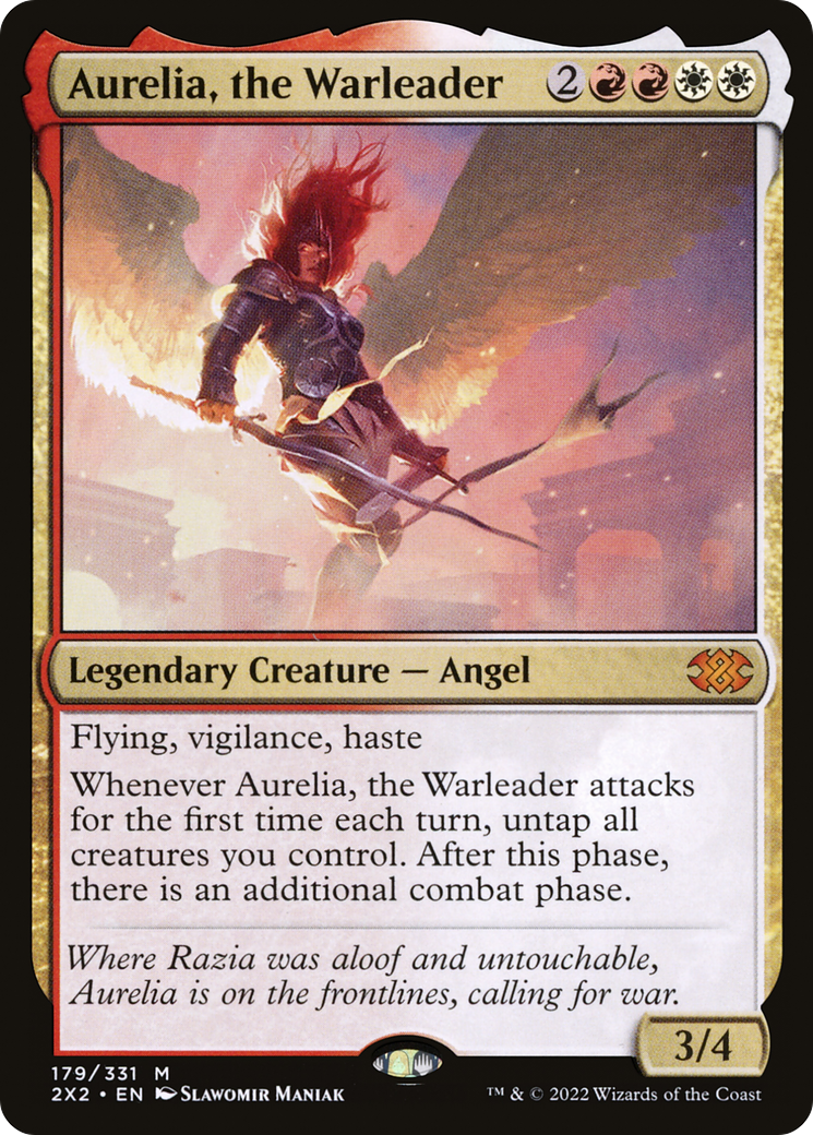 Aurelia, the Warleader (2X2-179) - Double Masters 2022 - Magic The Gathering