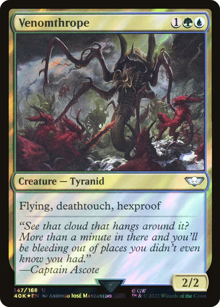 FOIL Venomthrope (Surge Foil) (40K-147) - Warhammer 40,000 Commander - Magic The Gathering