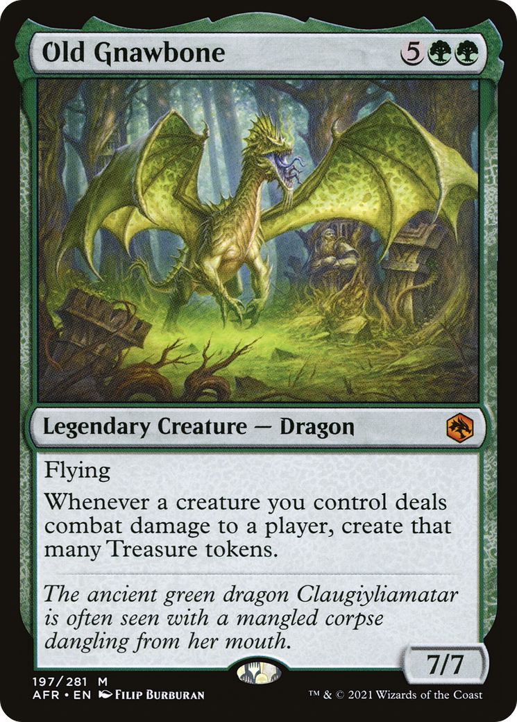 FOIL Old Gnawbone (AFR-197) - Adventures in the Forgotten Realms - Magic The Gathering