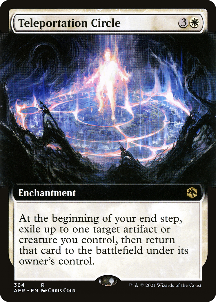 FOIL Teleportation Circle (Extended Art) (AFR-364) - Adventures in the Forgotten Realms - Magic The Gathering