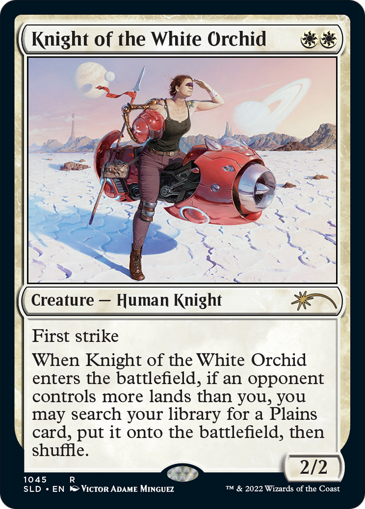 FOIL Knight of the White Orchid (SLD-1045) - Secret Lair Drop - Magic The Gathering