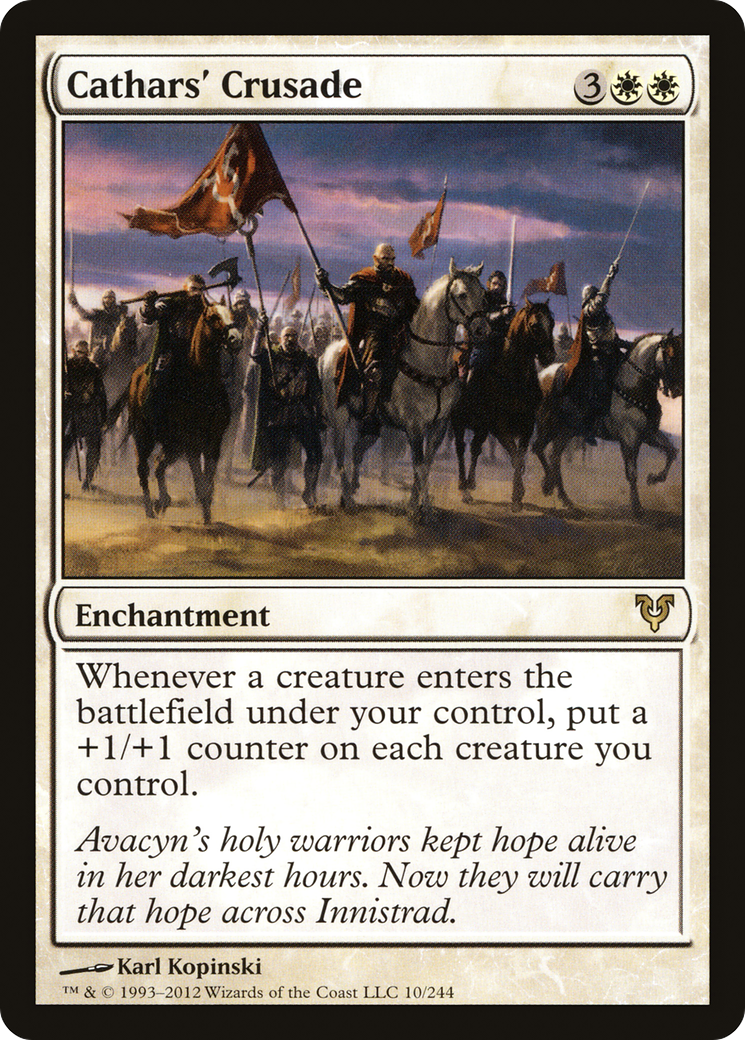 Cathars' Crusade (AVR-010) - Avacyn Restored - Magic The Gathering
