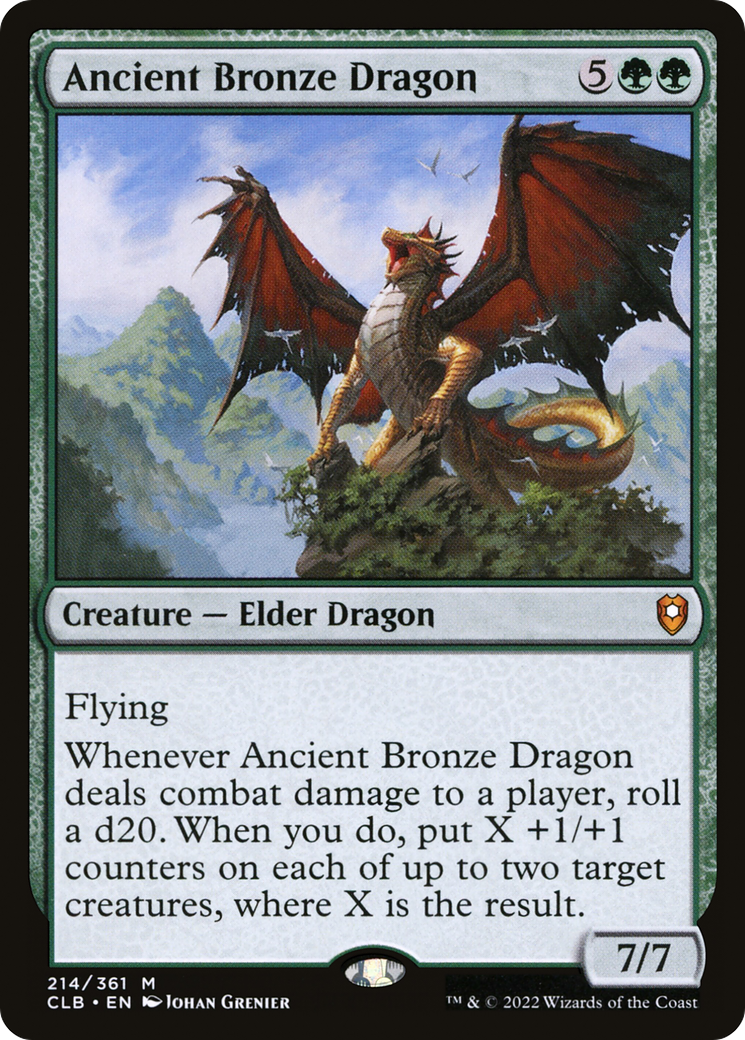 FOIL Ancient Bronze Dragon (CLB-214) - Commander Legends: Battle for Baldur's Gate - Magic The Gathering