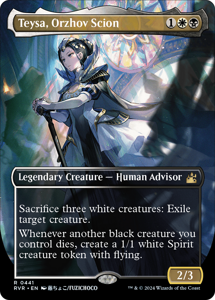FOIL Teysa, Orzhov Scion (Anime Borderless) (RVR-441) - Ravnica Remastered - Magic The Gathering
