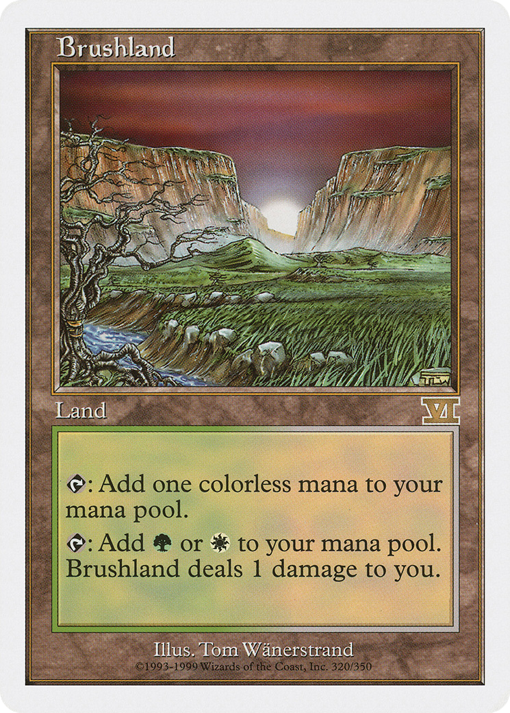 Brushland (6ED-320) - Classic Sixth Edition - Magic The Gathering