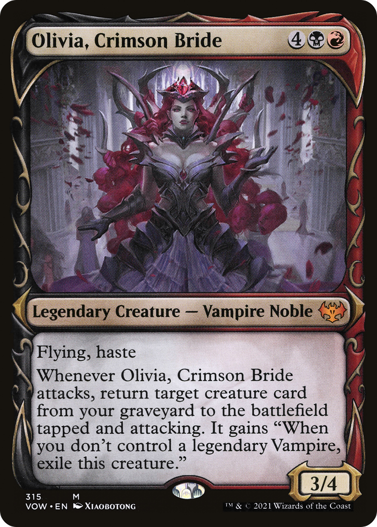 Olivia, Crimson Bride (Showcase) (VOW-315) - Innistrad: Crimson Vow - Magic The Gathering