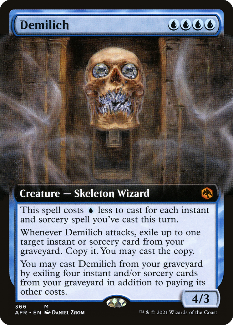 Demilich (Extended Art) (AFR-366) - Adventures in the Forgotten Realms - Magic The Gathering