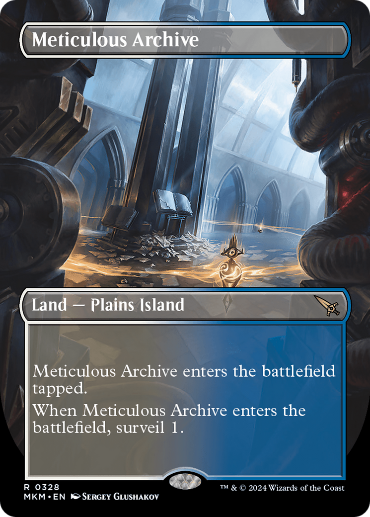 Meticulous Archive (Borderless) (MKM-328) - Murders at Karlov Manor - Magic The Gathering