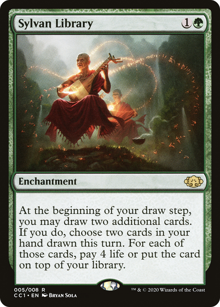 Sylvan Library (CC1-005) - Commander Collection: Green - Magic The Gathering