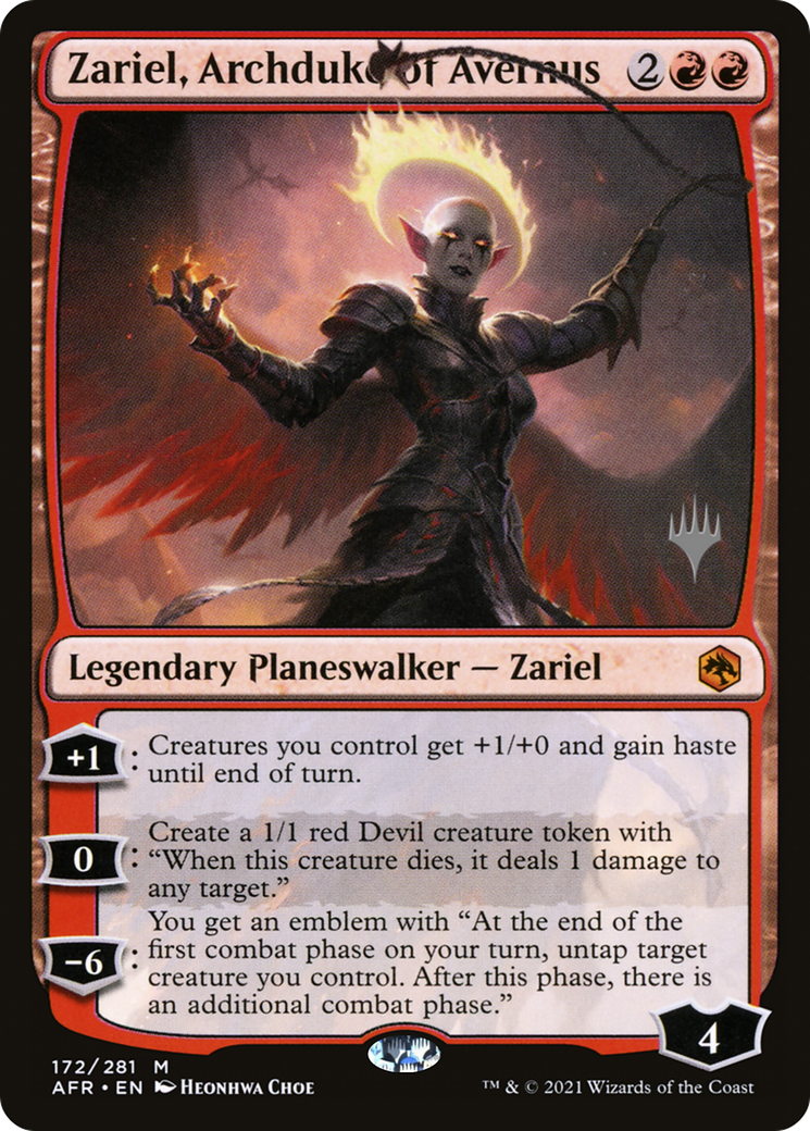 FOIL Zariel, Archduke of Avernus (PPAFR-172P) - Adventures in the Forgotten Realms Promos - Magic The Gathering