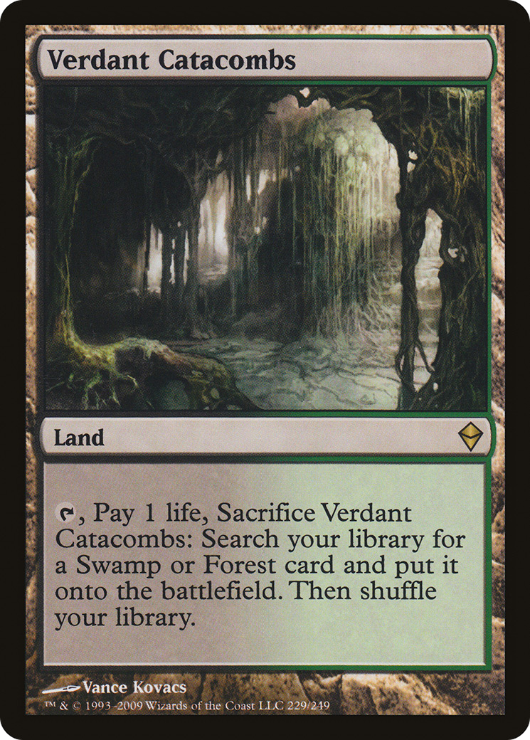 FOIL Verdant Catacombs (ZEN-229) - Zendikar - Magic The Gathering