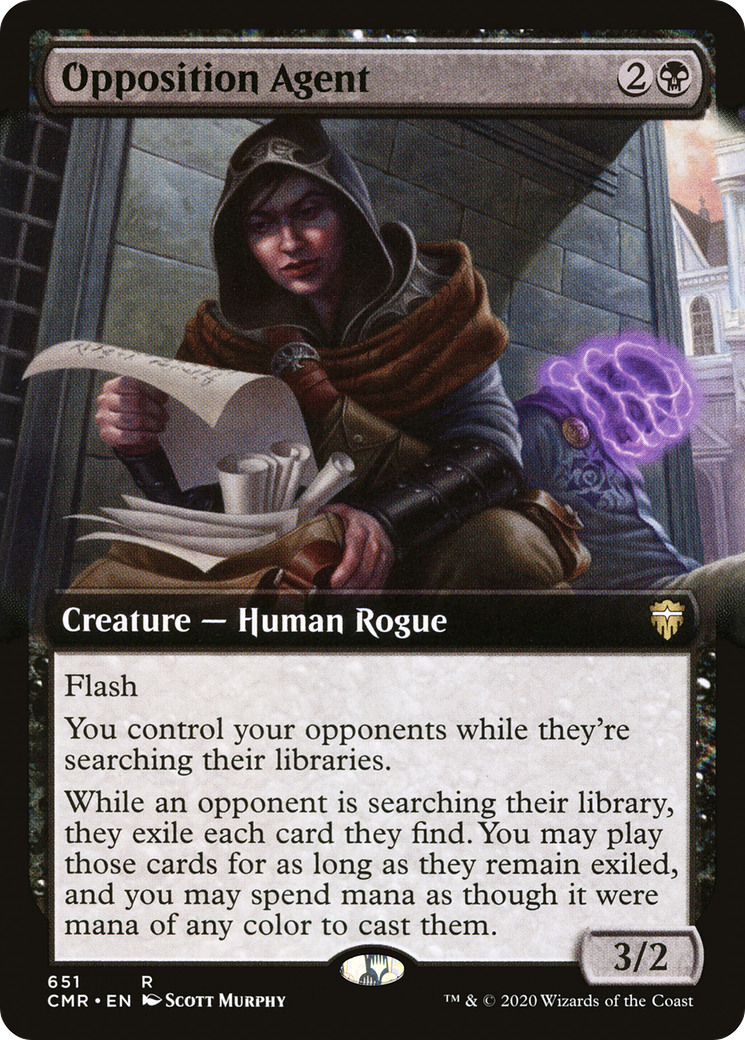 Opposition Agent (Extended Art) (CMR-651) - Commander Legends - Magic The Gathering