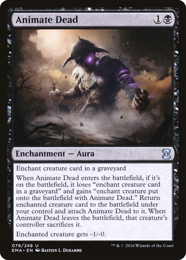FOIL Animate Dead (EMA-078) - Eternal Masters - Magic The Gathering
