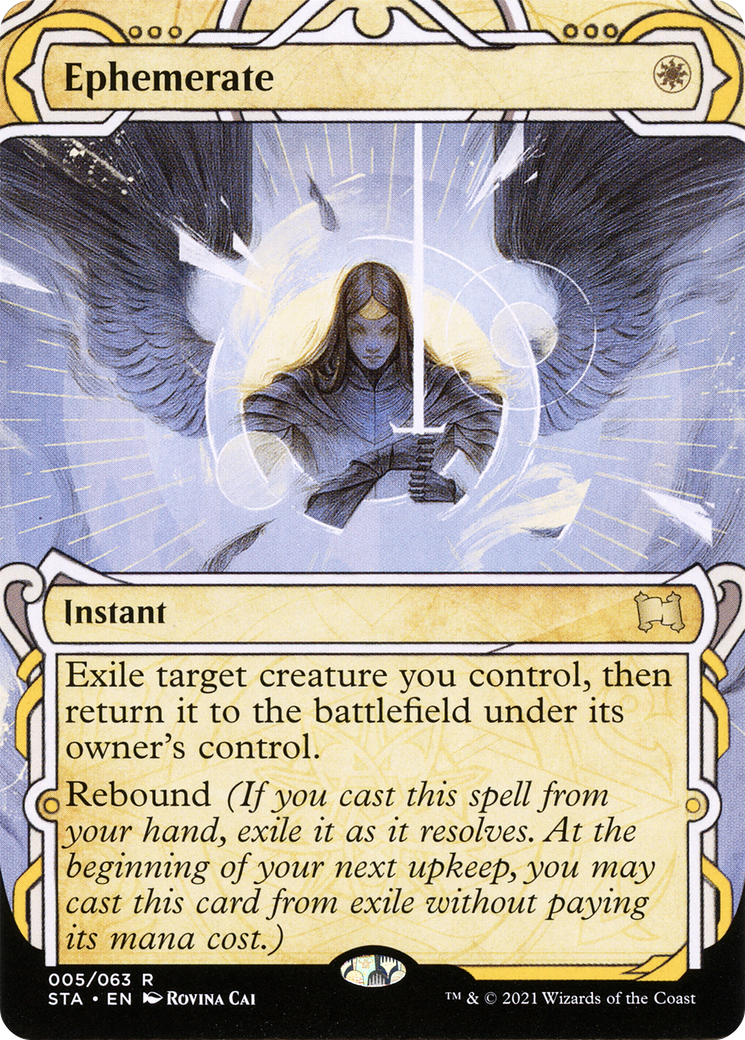 FOIL Ephemerate (STA-005) - Strixhaven Mystical Archive: (Showcase) (Borderless) - Magic The Gathering