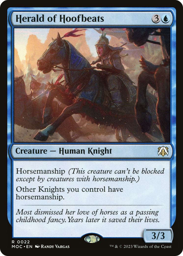 Herald of Hoofbeats (MOC-022) - March of the Machine Commander - Magic The Gathering