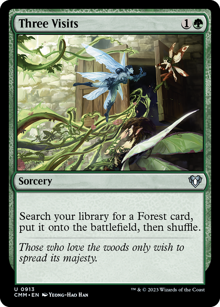 Three Visits (CMM-913) - Commander Masters - Magic The Gathering