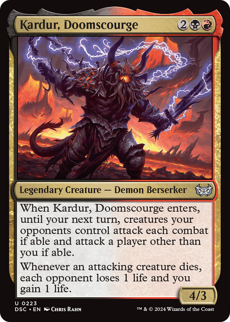 Kardur, Doomscourge (DSC-223) - Duskmourn: House of Horror Commander - Magic The Gathering