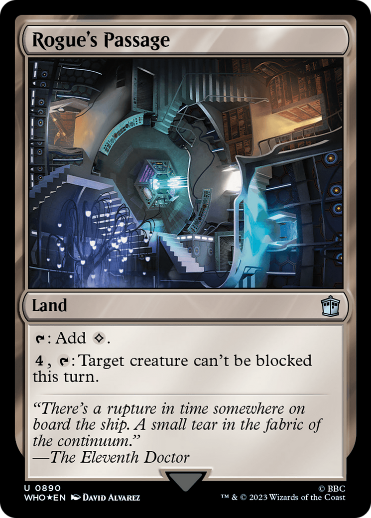 FOIL Rogue's Passage (Surge Foil) (WHO-890) - Doctor Who - Magic The Gathering