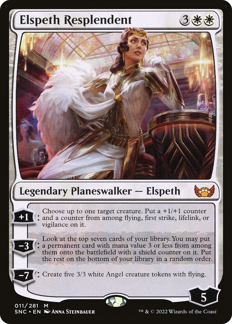 Elspeth Resplendent (SNC-011) - Streets of New Capenna - Magic The Gathering