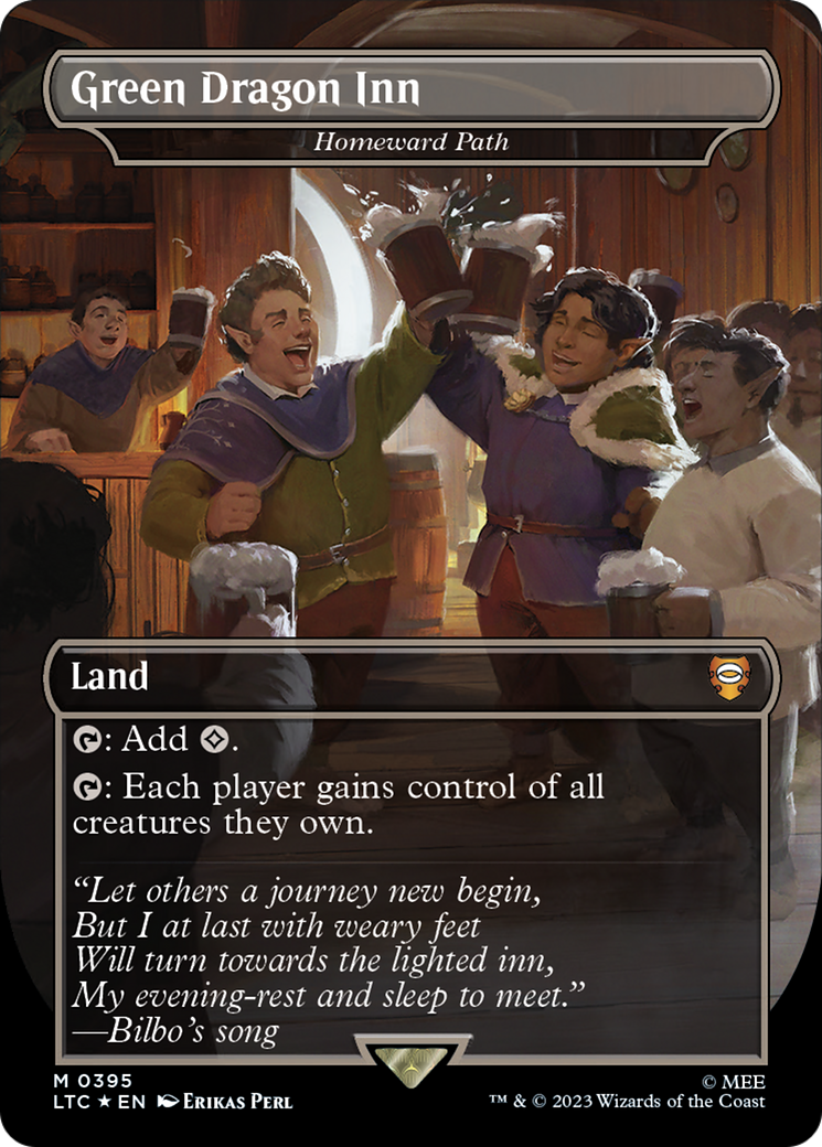 FOIL Green Dragon Inn - Homeward Path (Surge Foil) (LTC-395) - Tales of Middle-earth Commander - Magic The Gathering